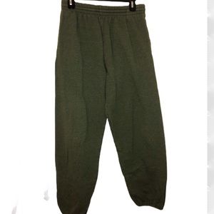 Green sweatpants